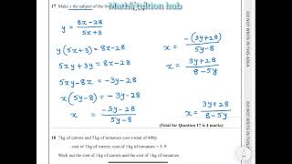 Edexcel GCSE Maths May 2023 Paper 1H with worked out solutions [upl. by Grindlay]