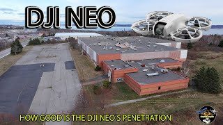 Can DJI NEO Make It Around This Industrial Brick And Metal Building [upl. by Nomannic]