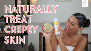 How to Treat Crepey Skin Naturally  Peaches Skin Care [upl. by Immaj]