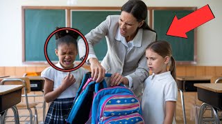 White Teacher Humiliates and Wrongly Accuses Black Girl of Stealing Rich Girls School Supplies [upl. by Lamok]