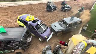 2023 Bedford County Fair Minivan Demolition Derby [upl. by Sillaw685]