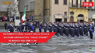 Cerimonia di giuramento e battesimo degli allievi della Scuola Militare Aeronautica quotGiulio Douhetquot [upl. by Rodney]