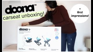 DOONA CAR SEAT UNBOXING  FIRST IMPRESSIONS  KERRY CONWAY [upl. by Kitty]