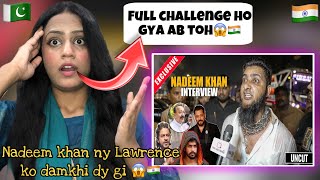 Pakistani reaction on UncutNadeem khan  Exclusive Interview🥵Salman khan baba sadiqui Lawrence [upl. by Omissam]