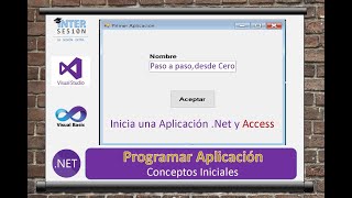 Visual Basic NET 1 Conceptos Iniciales Primeras Instrucciones Aplicación de Escritorio [upl. by Ahcropal]