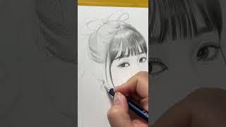 아이브 장원영 인물화 스케치 그림그리기 Drawing  IVE Jang Wonyoung  pencil drawing [upl. by Elleimac261]