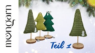 🎄Tannenbaum Dekoration Weihnachten einfach häkeln Teil 1 [upl. by Monagan]