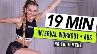 19 MIN EXTREME HIIT WORKOUT  ABS  No Equipment I Monika Kolakowska [upl. by Tennek]