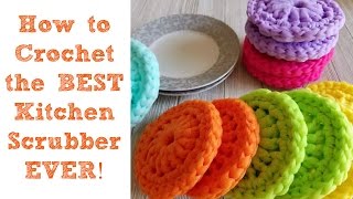 How to Crochet the BEST Kitchen Scrubber Ever [upl. by Allina]