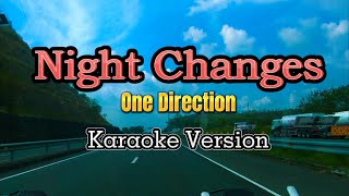 Night Changes  One Direction Karaoke Version [upl. by Aborn]