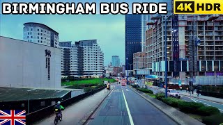 quotRiding Through Birmingham A Visual Tour from the Bus Window 4K [upl. by Barabbas]