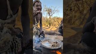 What a delicious Soup Hadza Makes middle of nowhere 😔😋😍hadzabetribe food [upl. by Annayad]