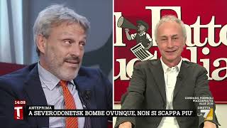 Ucraina la bacchettata del prof Parsi a Travaglio quotLart 11 non dice che non si possono [upl. by Cirre]