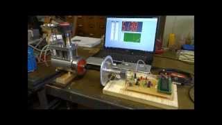 Alpha Stirling Engine making 8W on the Prony Brake [upl. by Yrreb]