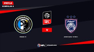 LIVE  PENANG FC vs JOHOR DARUL TAZIM II  PIALA MFL 2023 PMFL8 [upl. by Yasnil409]