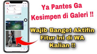 Kenapa Foto Yang Dikirim Lewat WhatsApp Tidak Ada Di Galeri iPhone [upl. by Ynabla]