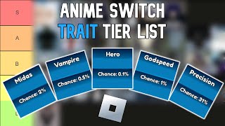 Anime Switch Trait Tier List [upl. by Elocon6]