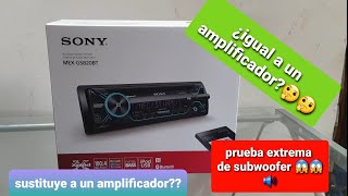 sony xplod MEXGS820BT prueba de subwoofer o frecuencias bajas ¿igual a un amplificador [upl. by Stoffel]