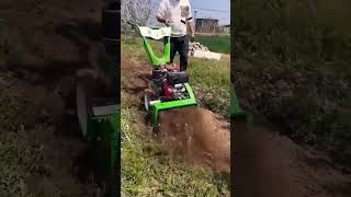 Grass cutter Rotary tiller Weeder Micro tiller machine 👏👏 [upl. by Lin]