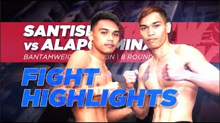 Highlights  Gabriel Santisima vs Miller Alapormina JR  Manny Pacquiao presents Blow by Blow [upl. by Willy252]