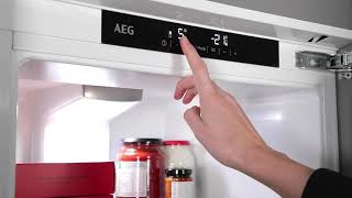 How To Set and Adjust Your Fridges Temperature  AEG [upl. by Meridel]