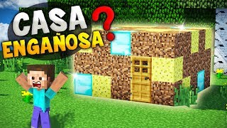 MINECRAFT ESTA CASA SUPER ENGAÑOSA ES GENIAL PARA SURVIVAL  PODRÁS SOBREVIVIR CON ESTA CASA [upl. by Nigel]