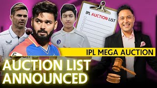 IPL Auction 2025 The ultimate players list announced  gamefaceon [upl. by Nylcoj]