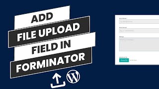 How to add file upload with Forminator Form For Free  Wordpress Tutorial [upl. by Nessnaj]