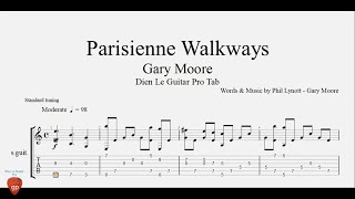 Parisienne Walkways  Guitar Tabs [upl. by Naesyar570]