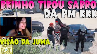 VISÃO DA JUMA COM O BKINHO TIRANDO SARRO DA PM 🤣🔥 jumarp bkinho tropadaturquia [upl. by Eintihw]