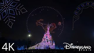 4K Disney Electrical Sky Parade Christmas Version  Disneyland Paris 2024 [upl. by Corilla]