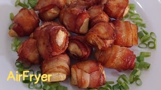 MEDALHÃO DE FRANGO COM BACON NA AIRFRYER [upl. by Yelsek]