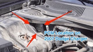 2007 Dodge Charger PCM Module location [upl. by Nelrac825]