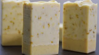 Orange Calendula Essential Oil Cold Process Soap Making  Introducing Ophelia’s Naturals Collection [upl. by Wernher598]