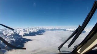 Landing at Innsbruck airport  LOWI [upl. by Rasecoiluj]