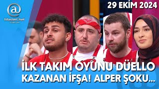 MASTERCHEF İLK TAKIM OYUNU KAZANAN İFŞA BEYZA DİSKALİFİYE ALPER ÇOK KIZDI 29102024 TV8 CANLI İZLE [upl. by Maryjane]