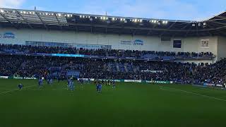 Coventry City vs Leicester City  Aftermath of 3rd goal and final whistle [upl. by Seppala]