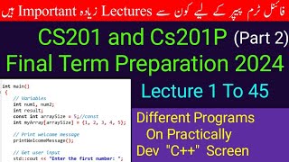 cs201 final term preparation 2024 cs201p final term preparation 2024  cs201 final term subjective [upl. by Leavelle]