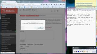 OWASP  WebGoat  Stored Cross Site Scripting XSS Attacks [upl. by Aiekram301]