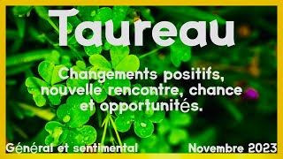 Taureau novembre 2023 ♉️Changements positifs [upl. by Naujtna534]