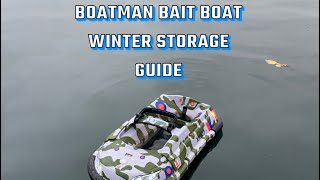 Boatman Bait Boat winter storage guide battery maintenance and cleaning advice [upl. by Gokey]