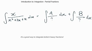 Introduction to Integration  Partial Fractions [upl. by Shellie885]