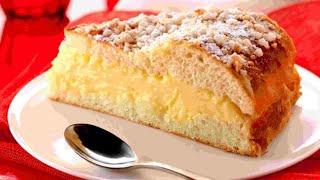 Recette  Gâteau à la crème pâtissière facile [upl. by Enenaej]