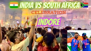 india🇮🇳 vs South Africa World Cup celebrations in Indore 🥰🇮🇳🥲india worldcup cricket [upl. by Flint]