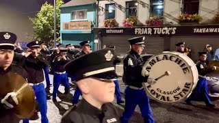 Camlachie Loyal Star Glasgow  Downshire Guiding Star band parade 2024 [upl. by Monahan342]