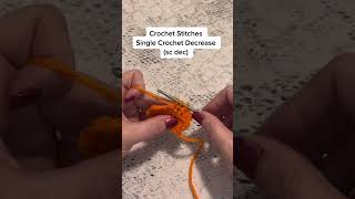 How to do a Single Crochet Decrease sc dec crochet tutorial [upl. by Graff]