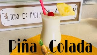 Como hacer Piña Colada 🍍 al estilo puertorriqueños Sabor del caribe [upl. by Eelsnia]