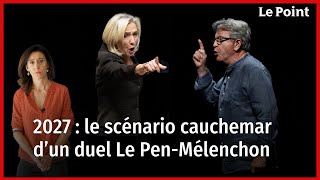 Présidentielle 2027  le scénario cauchemar d’un duel Le PenMélenchon [upl. by Shellans609]