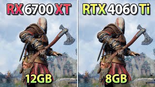 RX 6700 XT vs RTX 4060 Ti  Test in 10 Games  DLSS 3 amp FSR 31 Frame Generation [upl. by Hsevahb]