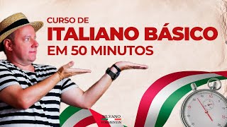 Um curso de Italiano Básico em 50 Minutos  Aula de italiano [upl. by Mukul]